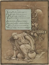 (Illustratie voor de Rubáiyát van Omar Khayyám) Ter nagedachtenis