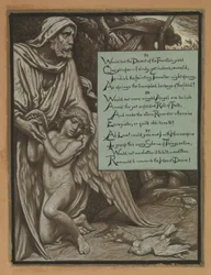 (Illustratie voor Rubáiyát van Omar Khayyám) Het droevige schema