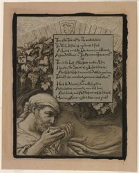 (Illustratie voor Rubáiyát van Omar Khayyám) De ziel van de beker