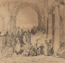Studie naar Oude Meester, c. 1858