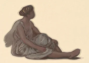 Studie voor Griekse Meisjes die Baden, ca. 1872