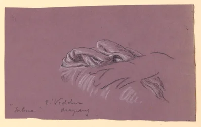 Studie van draperie van "Fortune"