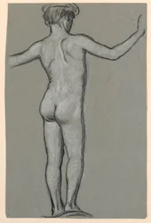 Figurenstudie voor een Fonteinontwerp