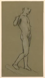 figuurstudie voor een fonteinontwerp