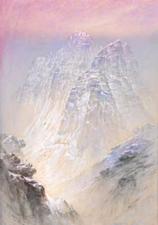 Sasso di Pelmo gezien vanaf St. Luzia, Tirol