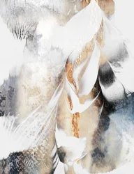 Gouden abstracte stroom