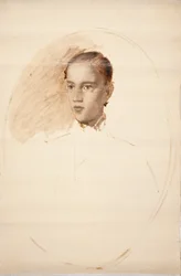 Portretschets. Vermoedelijk de zoon van de kunstenaar, Thorald Jerichau