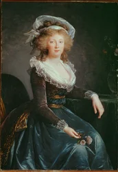 Maria Theresia van Bourbon, echtgenote van Louis de France, niet-regerend zoon van Louis XV ...