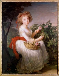Portret van Marie-Christine de Bourbon