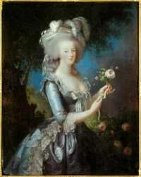 Rozenportret van Marie Antoinette van Lorraine Habsburg