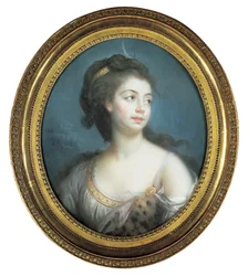 Allegorisch Portret van een Dame als Diana, 1777