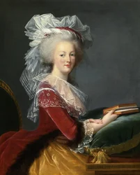 Marie Antoinette met een boek