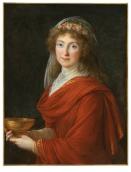 Portret van de gravin Siemontkowsky Bystry