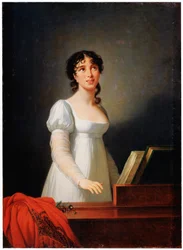 Portret van de Italiaanse zangeres Angelika Catalani, laat 18e of begin 19e eeuw