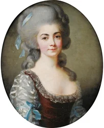 Portret van de operazangeres Antoinette Saint-Huberty 1756-1812, ca. 1780