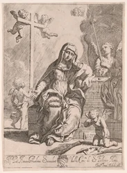 Madonna van Smarten met symbolen van de Passie