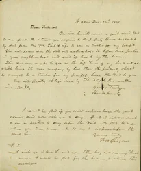 Brief aan Frederick Saugrain van Eliza Kennerly, 24 december 1841
