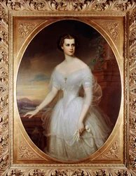 Elisabeth (Sissi), keizerin van Oostenrijk in 1854 (schilderij)