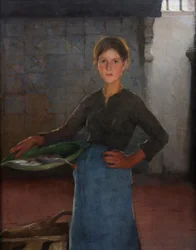 Een Zandvoortse vissersmeisje, 1884
