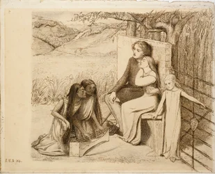 Twee geliefden, 1854