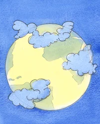 Een dichte wolk lijkt die delen van de aarde te bedekken waar oorlog is, die veel mensen van God afsnijdt