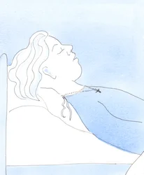 Een gelovig, nederig persoon die geprobeerd heeft haar Verlosser te behagen, kan in vrede sterven en tegen zichzelf zeggen: "Ik heb geprobeerd te leven als een goede vriend van Christus, 2005 (aquarel op papier)