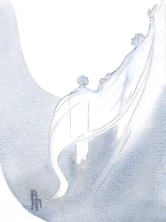 Een fonkelend witte sluier leek al mijn fouten te bedekken, en Hij droeg me in gebed naar de Vader