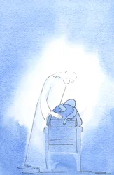 Tijdens de Paaswake boog Christus zich over mijn stoel, om te laten zien hoe verheugd Hij was