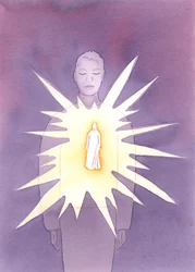 Door de Heilige Geest is Christus aanwezig in de ziel van de gedoopte persoon, straalt Zijn liefde en wijsheid uit, en verlicht de ziel met Goddelijke vreugde en goedheid.