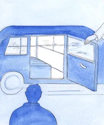 Christus vraagt Zijn vrienden om zich aan Zijn zorg en plannen toe te vertrouwen - alsof ieder van ons in een auto zou stappen, op uitnodiging van Christus, om Hem ons te laten rijden waar Hij wil