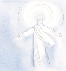 Christus houdt ervan zijn vrienden te begroeten in de Heilige Communie