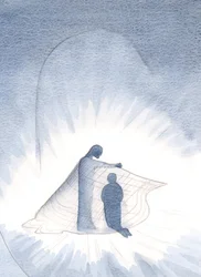 Christus liet me de gouden mantel zien die ik nu draag, door Zijn vrijgevigheid