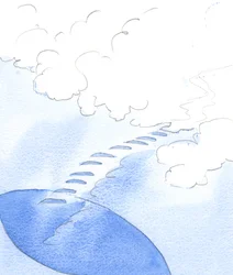 Christus leerde me dat door het bidden van de Rozenkrans we een ladder naar de hemel beklimmen; elke 