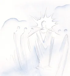 Christus, die de deur is, leidt ons heen en weer in hemelse gezelschap