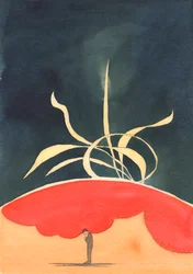 Vanuit de vurige ziel die oprechte lof aan God brengt, springen grote 