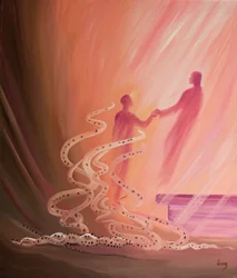 In de Heilige Communie vallen onze kleine zonden weg als as terwijl Christus ons optilt om Zijn vreugde te delen