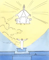 Jezus onze God en Verlosser bidt met ons en voor ons bij elke Mis, ongeacht welke 