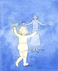 Onze vastberadenheid om naar Christus te bewegen, zelfs in moeilijkheden, is als de vastberadenheid van een kind dat naar haar moeder worstelt, zelfs als ze nauwelijks kan lopen. Volharding is onderdeel van de reis