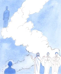 Onze gebeden, met de gebeden van de heiligen (wiens voorspraak we zoeken), stijgen op als wierook voor de Hemel, als een geurig offer dat voor Hem aanvaardbaar is, 2005 (aquarel op papier)