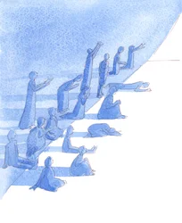 Arm en rijk, ziek en gezond, kunnen geloof ontvangen, 2004 (aquarel op papier)