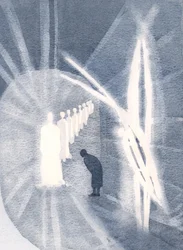 Soms is Christus aanwezig voor de ziel, in Zijn glorie, aanbeden door onze beschermengel. We hoeven alleen maar aanwezig te zijn en te aanbidden