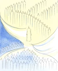 De Christus die we ontmoeten in de Heilige Communie is alsof hij bij de 