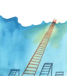De Christelijke Weg is als een ladder naar de Hemel, 2005 (aquarel op papier)