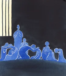 De Heilige Zielen hebben alleen elkaar als gezelschap: zulk droevig gezelschap, als ze wenen en de tijd betreuren die ze op aarde hebben verspild, terwijl ze meer liefde voor God of hun naaste hadden kunnen tonen, of sneller berouw hadden kunnen tonen over