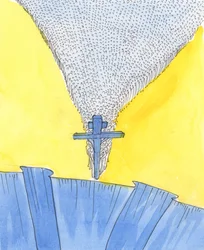De Heer toonde me het Kruis aan de voet van een steile helling