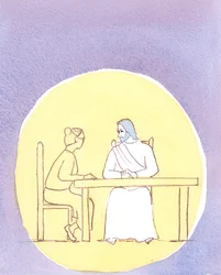 Door de Heilige Communie zijn we aanwezig bij Christus; en we kunnen met hem praten alsof we rond de keukentafel zitten