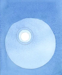 Christus liefhebben, Hem kennen, van Hem afhankelijk zijn en in elke omstandigheid op Hem vertrouwen is toestaan dat Hij je leven vult met Zijn licht, dat naar buiten kan stralen om andere mensen te verlichten, 2005 (aquarel op papier)