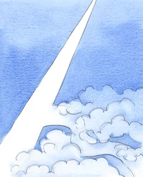 Totdat we de smalle Weg vinden die rechtstreeks naar de hemel leidt, is het alsof we rondzwerven op een onbekende weg, in een bewolkt gebied, in het donker.