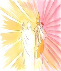 Wanneer een priester de monstrans met de Heilige Hostie vasthoudt en ons ermee zegent, zegent Christus Zelf ons, ook al zien we Hem niet