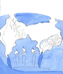 Wanneer een ziel bereid is om met en voor een ander te bidden, op afstand, is het alsof het vuur van naastenliefde in hem wordt gericht op die andere ziel (evenals op God)